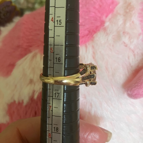 14 kt Rose Gold Morganite Diamond Ring - Picture 12 of 14